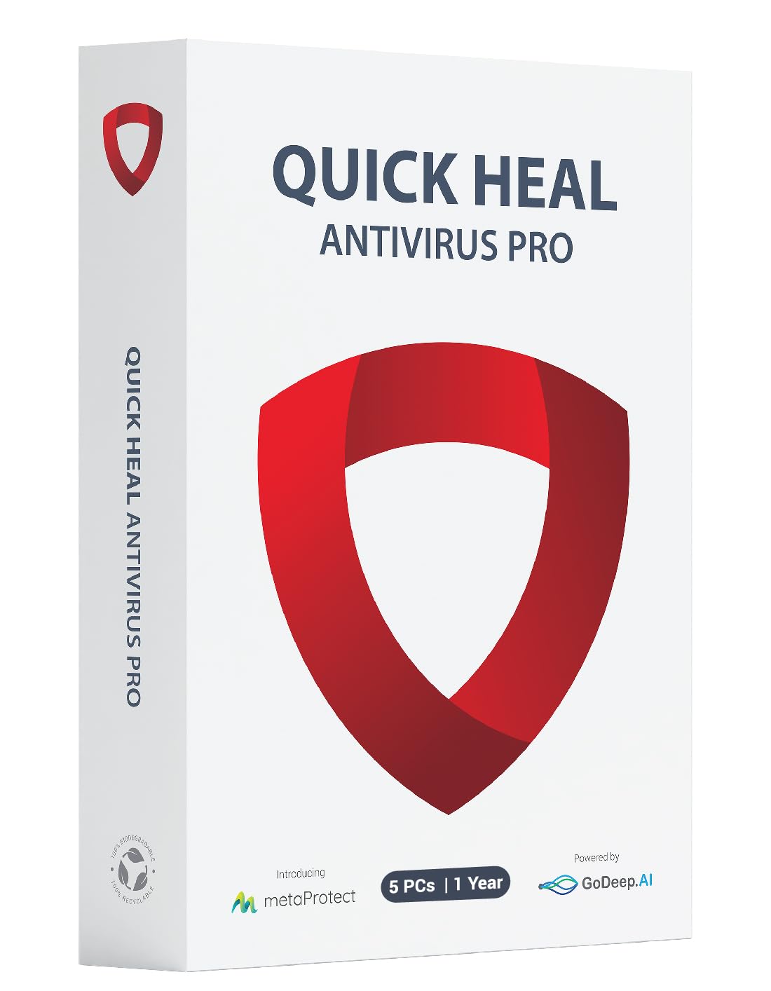 51VxTEOBmTL._SL1414_.jpg 5 Users, 1 Year, Quick Heal AntiVirus Pro - Image 1
