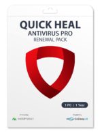 Renewal, 1 User, 1 Year, Quick Heal AntiVirus Pro