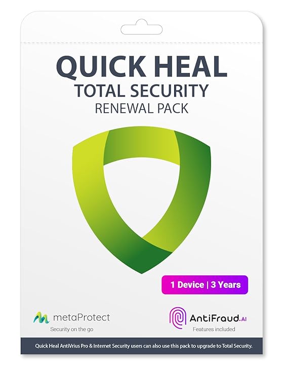 61fb4FEJCJL._SX569_ Renewal, 1 User, 3 Years, Quick Heal Total Security - Image 1