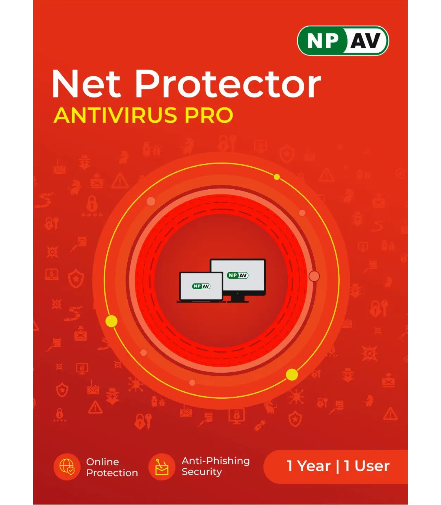 npav-pro 1 User, 1 Year, Net Protector Antivirus Pro - Image 1