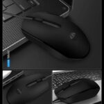 HP M10 Wired USB Mouse – 1000DPI, 3-Button, Ambidextrous Design (Black) - Image 3